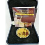 London Mint Commemorative Medal . 958 Silver Proof Ltd Edition 4866/10,000 28.2g. Original plush box
