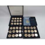 Boxed sets of 24ct gold plated Copper commemorative Coins Celebrating Squadrons of the Royal Air