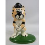 Lorna Bailey cat figurine Tiger the Golfer cat, 5 inches tall.
