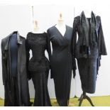 3 Gothic Dresses and a Cloak. Sizes 8 to 12.