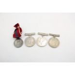 4 x WW2-ER.II Medals inc. War defence, 1953 coronation 585915