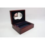 Good Quality Jewellery box with hallmarked silver top