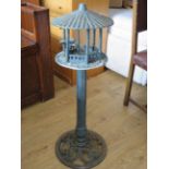 Vintage metal bird table in a chinese style