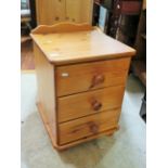 Pine two drawer bedroom cabinet