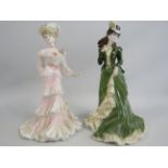 2 x Coalport limited edition La Belle Epoque figurines Lady Alice and Helena.