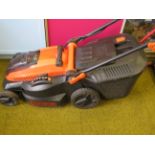 Black & Decker cordless battery operated lawnmower in excellent & clean condition. Comes with
