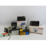 Selection of Various cameras including a Coolpix digital camera etc.