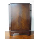 Mahogany veneer corner cabinet