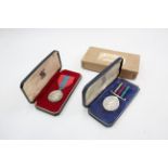 2 x Medals Boxed inc. Boxed imperial service & civil defence long service 585742