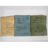 Three Interesting War Office Military Manuals. See photos for titles and dates. See photos.