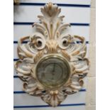 Beautiful Wall mounted barometer with rococo mount which measures 23 x 18 inches. See photos.