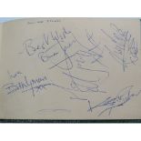 Autograph book containing the Rare Autographs of all 5 original members of The Rolling Stones