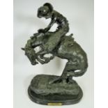 Large Bronze 'Rattlesnake' Reproduced under licence from 'The Western Art Bronze Company' by