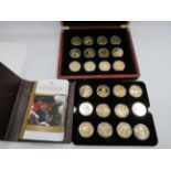 Cased Boxed Set of 24, London Mint Royal Commemorative Coins. All with COA's See photos.