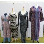 2 Bohemian and 2 Gothic / Grunge dresses sizes 8 to 12.