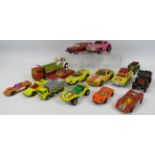 Selection of Matchbox, Corgi and Tonka playworn diecast vehicles.