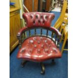 Vintage captains style office or den chair