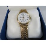 Gents gold tone Rotary Mechanical wristwatch with date window. Working and comes with original box