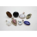 8 X .925 Gemstone Set Jewellery Including Tggc And Whitney Kelly (79g) 564182