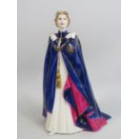 Royal Worcester Queen Elizabeth II Limited Edition Golden Jubilee figurine 462 of 1000.