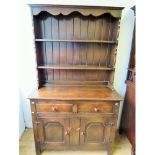 Late 19th/Early 20th Century Solid Oak Country House Dresser