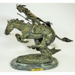 Large Bronze 'The Cheyenne' Reproduced under licence from 'The Western Art Bronze Company' by