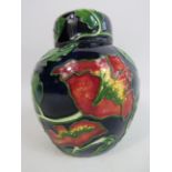 Country Craft collection By Anne Rowe in the Moorcroft style lidded ginger jar.
