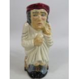 Roy Kirkham Toby jug Scrooge. 7" Tall.