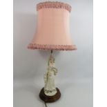 A Belcari figural table lamp.