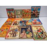 Various childrens vinatge books and Annuals including Roy Rodgers, Buffalo bill.