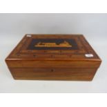 Vintage wooden spice box with compartments in the top tier. 12" long, 8" deep and 4.5" tall.