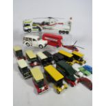 Selection of playworn die cast models . See photos.