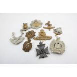 10 x Military Cap Badges inc. K.O.S.B - Royal Sussex 585920