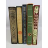 Five Folio Society books see pics for titles.