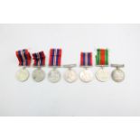 7 x WW2 medals inc. War & Defence 585951