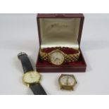 His & Hers, Matched pair of Viali Quartz watches, each with leather strap. Original box. Both