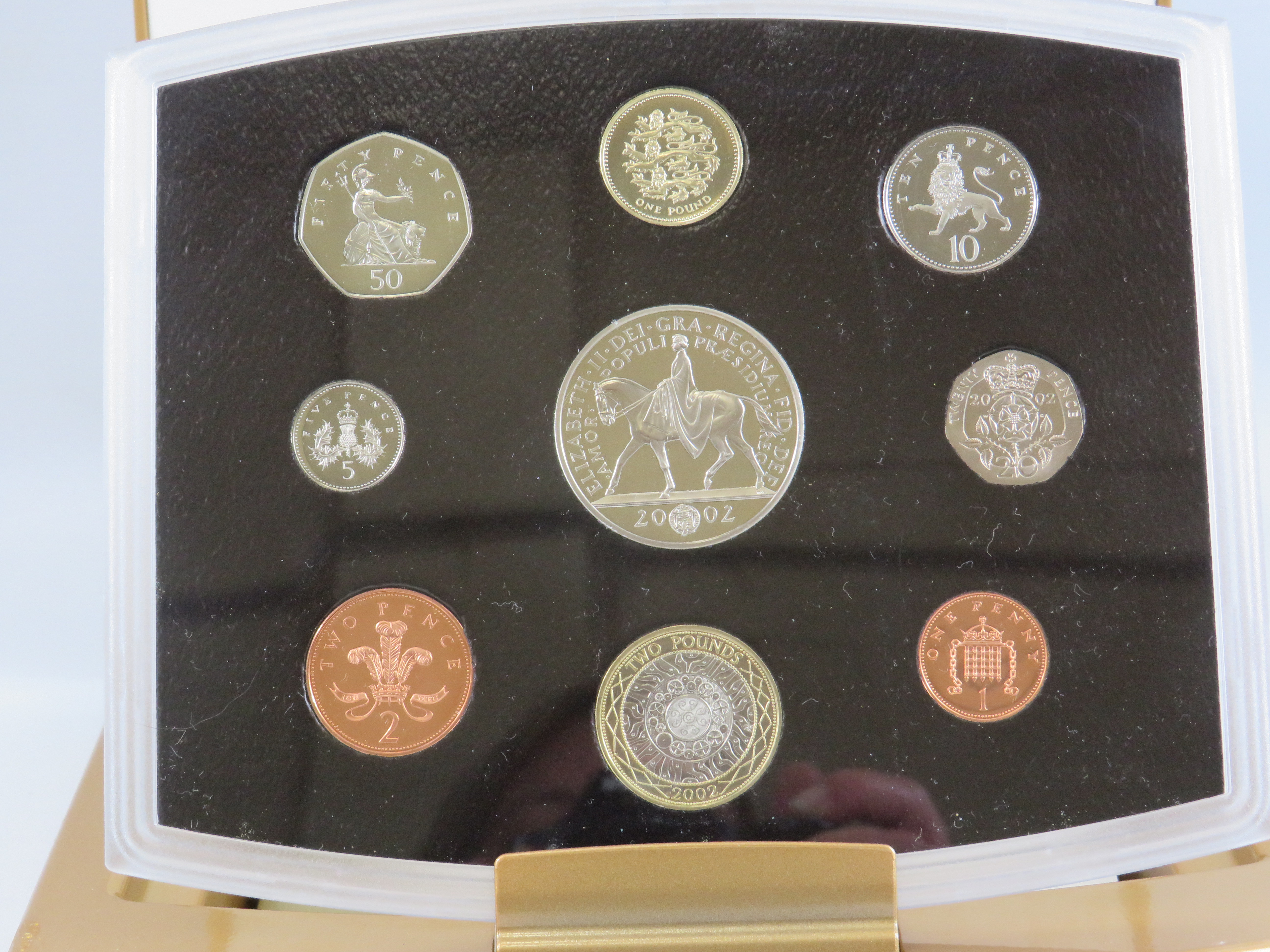 2002 United Kingdom Royal mint executive coin collection of the Golden Jubilee.