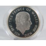 Royal Mint 2008 .925 Five Pound Silver Proof Coin struck to celebrate the 60th Birthday of (then)