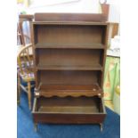 Darkwood bookcase with detachable mag rack