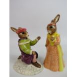 Royal Doulton Bunnykins Romeo and Juliet figurines both with boxes.