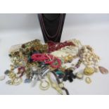 Good selection of costume jewellery necklaces, earrings, watches etc.