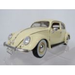 Burago 1:18 Scale Die Cast model of a 19575 Volkswagen Kafer Beetle. Original box but no packaging.