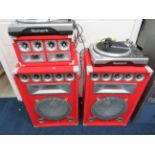 Large selection of Disco Equipment to include Karaoke machine, Two Numark TT 200 Record Decks, Two v