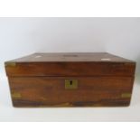 Vintage wooden keepsake box, 14" by 9.5" by 5.5".