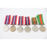 6 x WW2 Medals Inc War & Defence