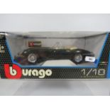 Burago 1:18 Scale Die cast model of a 1961 Jaguar E Type Cabriolet. Original Box, Ex Display conditi