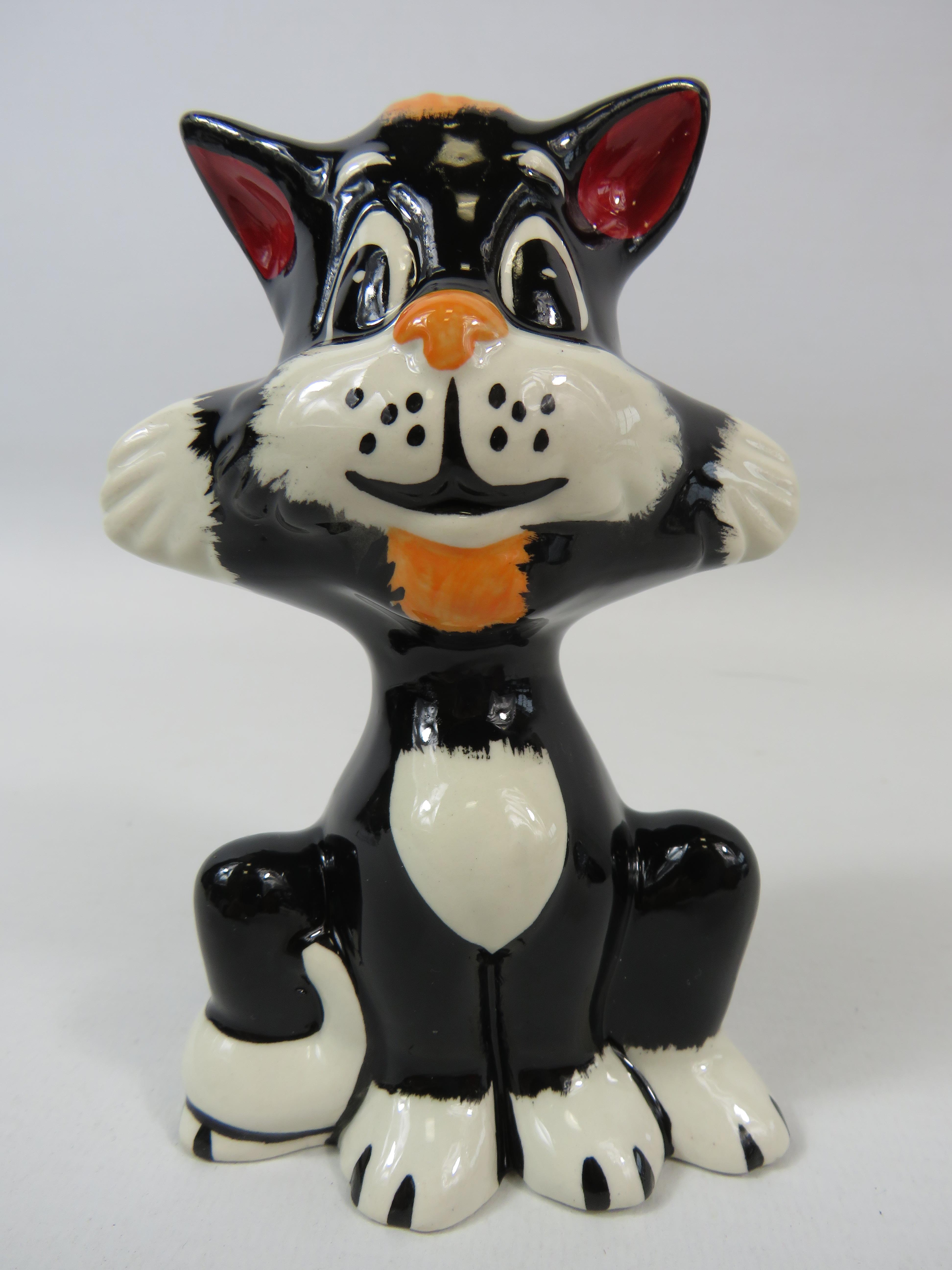 Lorna Bailey Inky the cat, approx 5" tall.
