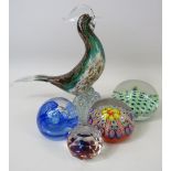 Selection of Paperweights, Murano, Caithness, millefiori etc.