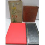 Over 550 Interesting vintage postcards housed in Four albums, two of which are vintage albums. See