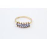 9ct Gold Tanzanite Seven Stone Dress Ring